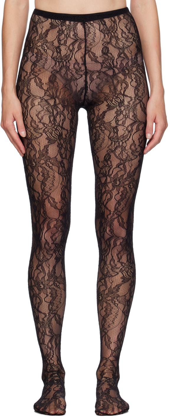 WARDROBE. NYC Black Lace Tights