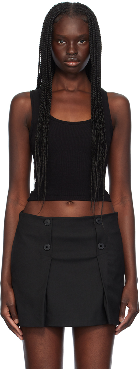 Shop Wardrobe.nyc Black Crop Tank Top