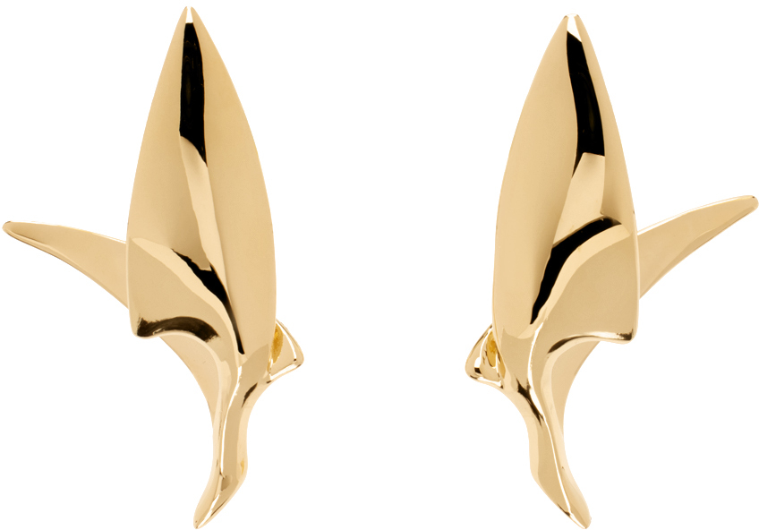 Gold Bird Earrings