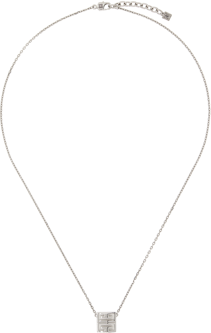 Givenchy: Silver 4G Necklace | SSENSE