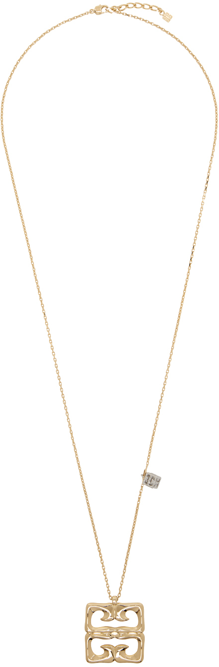 Shop Givenchy Gold 4g Liquid Necklace In 710-golden Yellow