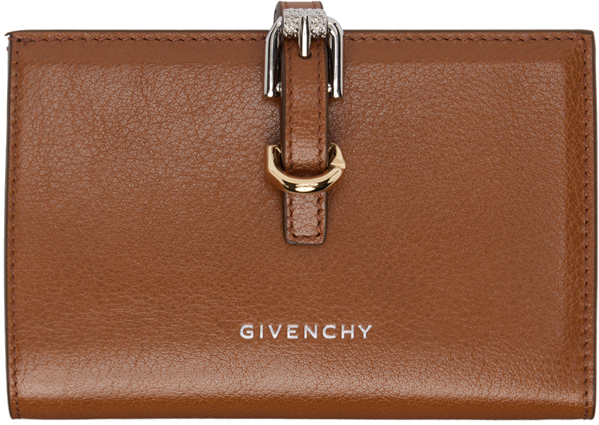 Shop Givenchy Brown Voyou Wallet In 222-soft Tan