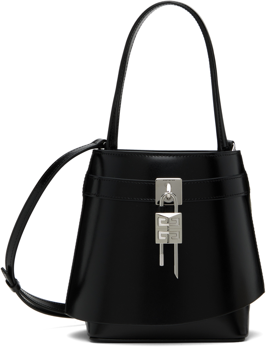 Black Shark Lock Bucket Bag