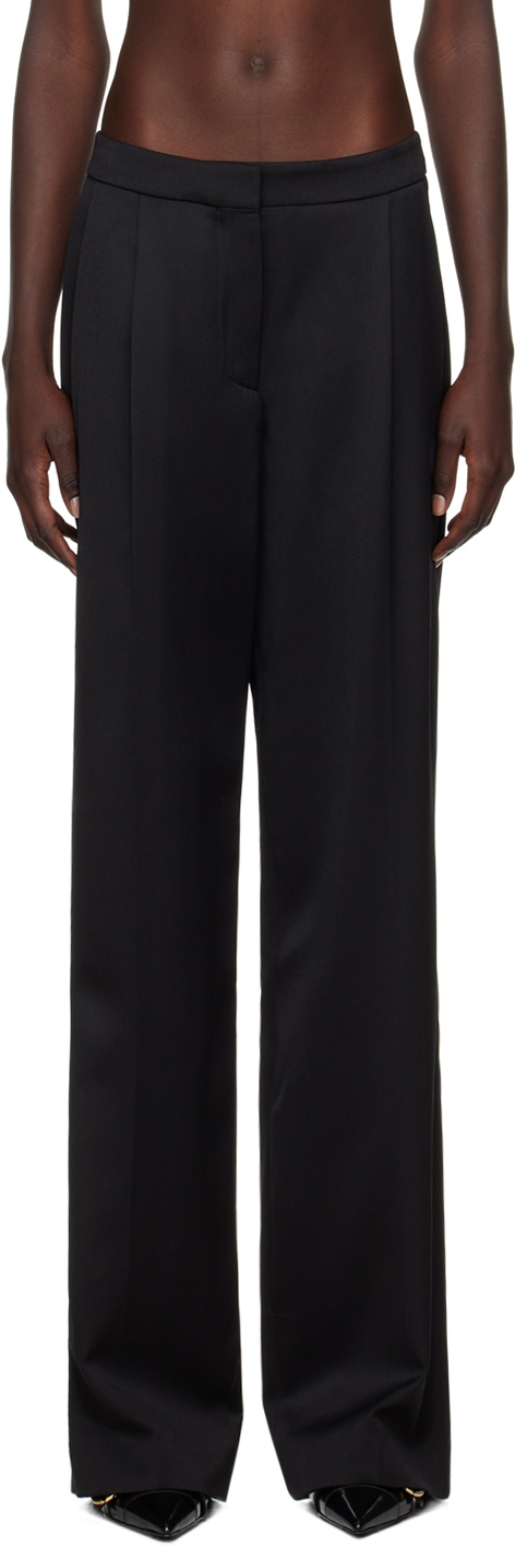 Black Wool Trousers