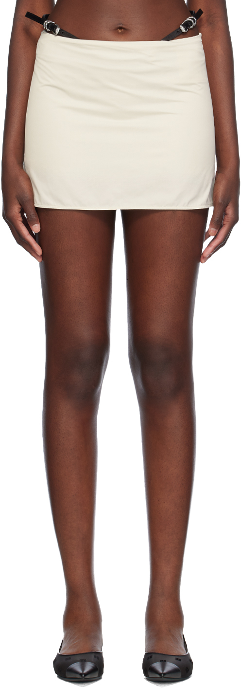 Off-White Belted Miniskirt by Givenchy on Sale
