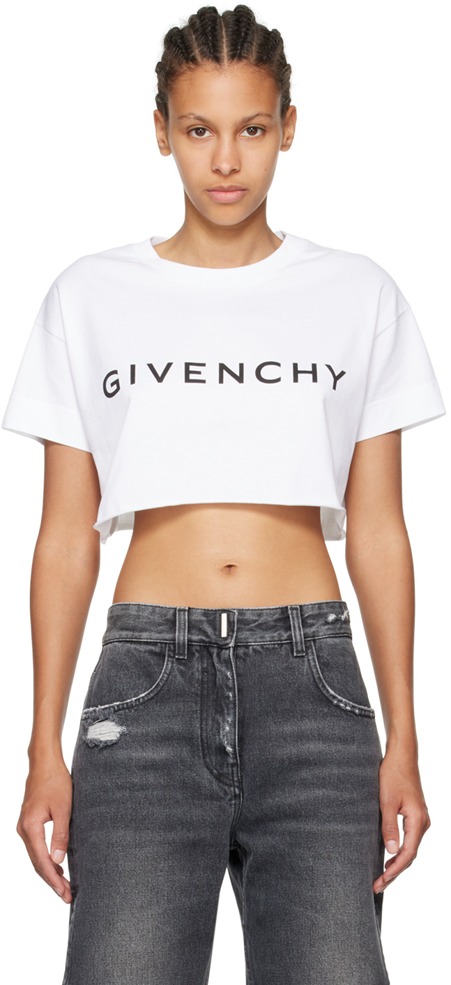 Shop Givenchy White Archetype T-shirt In 100-white