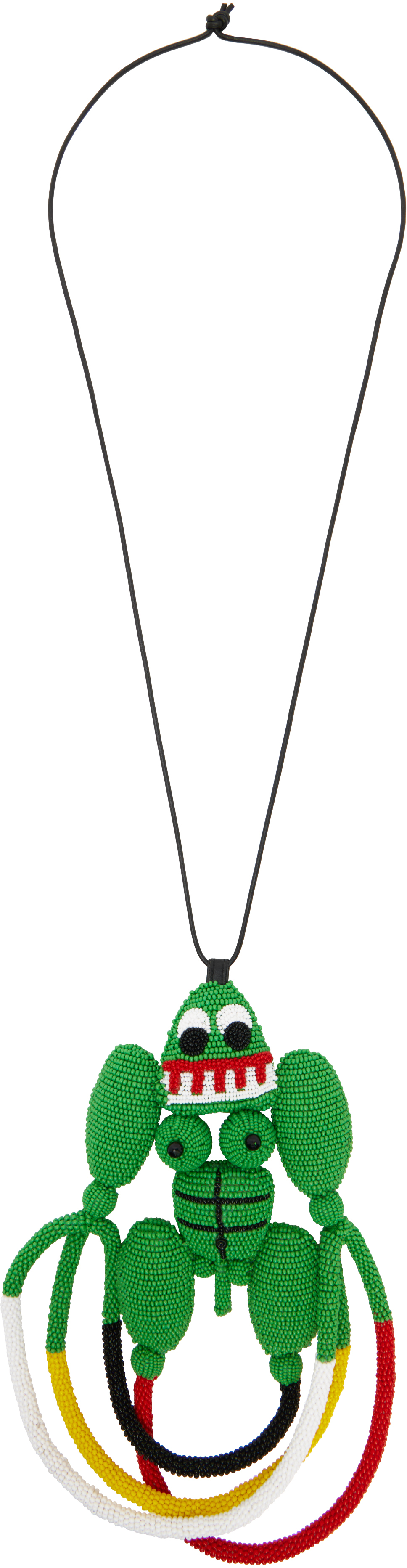 Walter Van Beirendonck Multicolor Muscle Tube Man Necklace In Comb. I Green