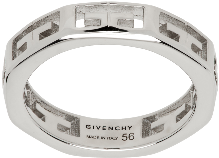 Shop Givenchy Silver 2g Ring In 040-silvery