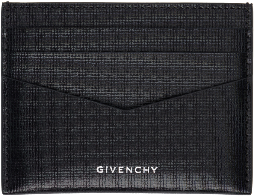 Givenchy Black Two Tone 4g Classic Card Holder