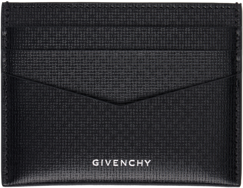 Shop Givenchy ブラック Two Tone 4g Classic カードケース In 018-black/burgundy