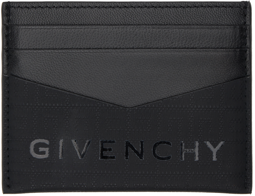 Shop Givenchy ブラック 4g ナイロン カードケース In 001-black