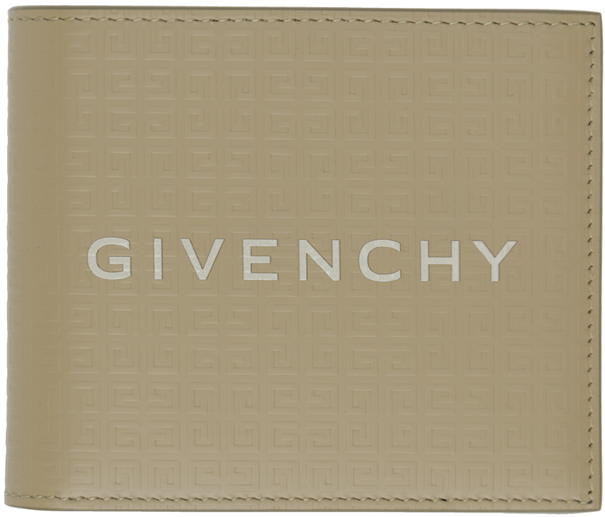 Givenchy Khaki Micro 4g Wallet In Neutral