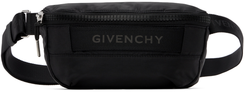 Shop Givenchy Black G-trek Belt Bag In 001-black