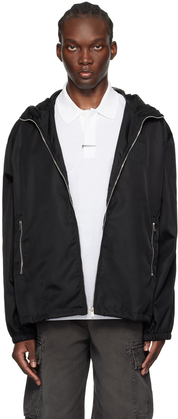 Shop Givenchy Black 4g Jacket In 001-black