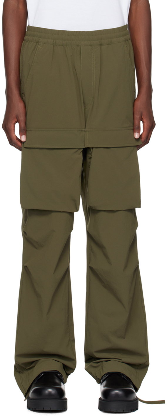 Green Flap Pocket Cargo Pants