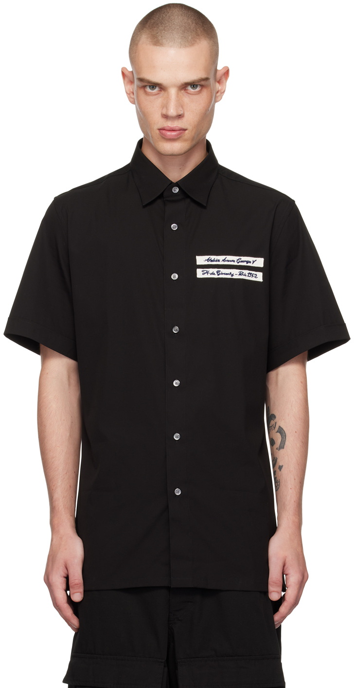 Black Grosgrain Patch Shirt