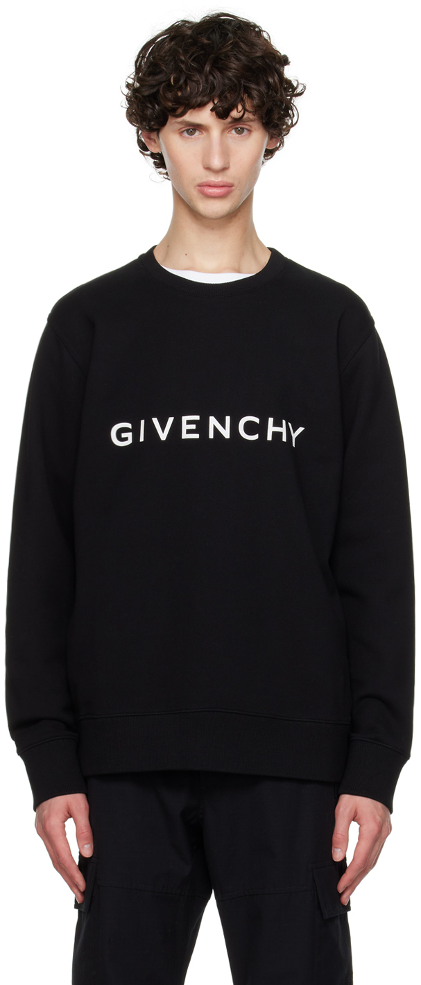 Shop Givenchy Black 4g Sweatshirt In 001-black