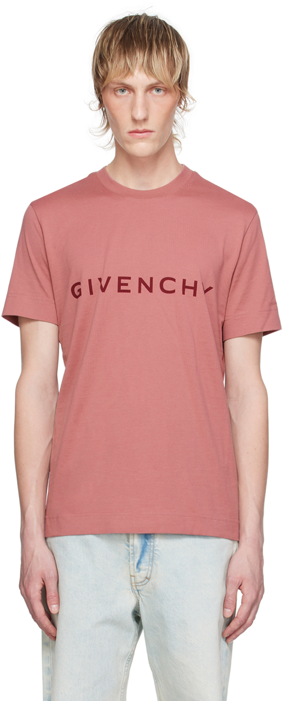 Shop Givenchy Pink Slim Fit T-shirt In 656-old Pink