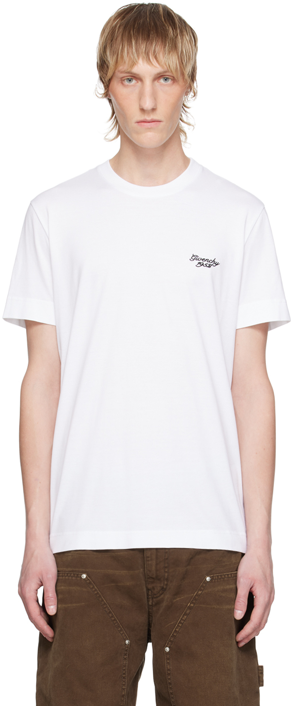 Shop Givenchy White '1952' T-shirt In 100-white