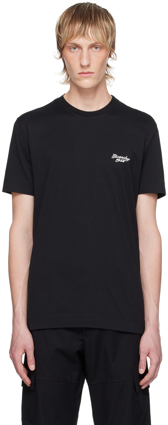 Shop Givenchy Black '1952' T-shirt In 001-black