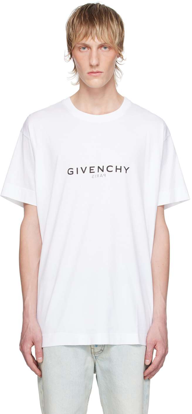 Shop Givenchy White Reverse T-shirt In 100-white