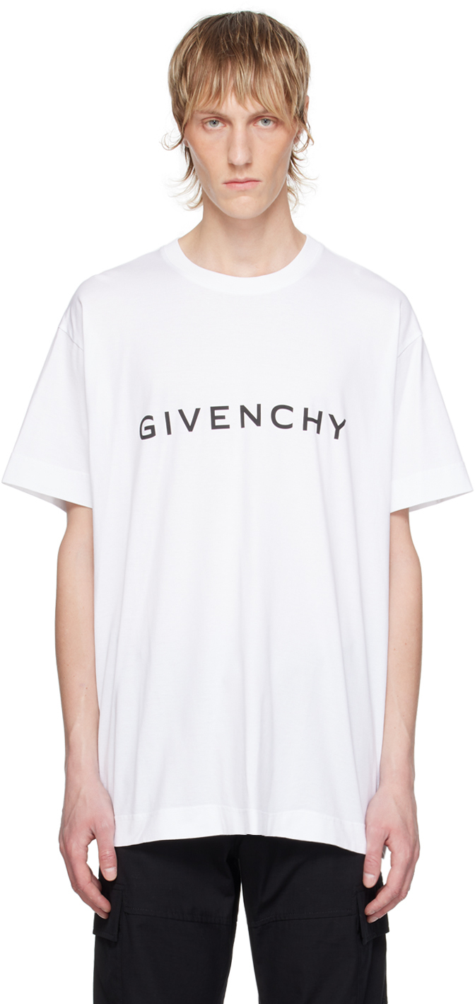 Shop Givenchy White Oversized Fit T-shirt In 100-white