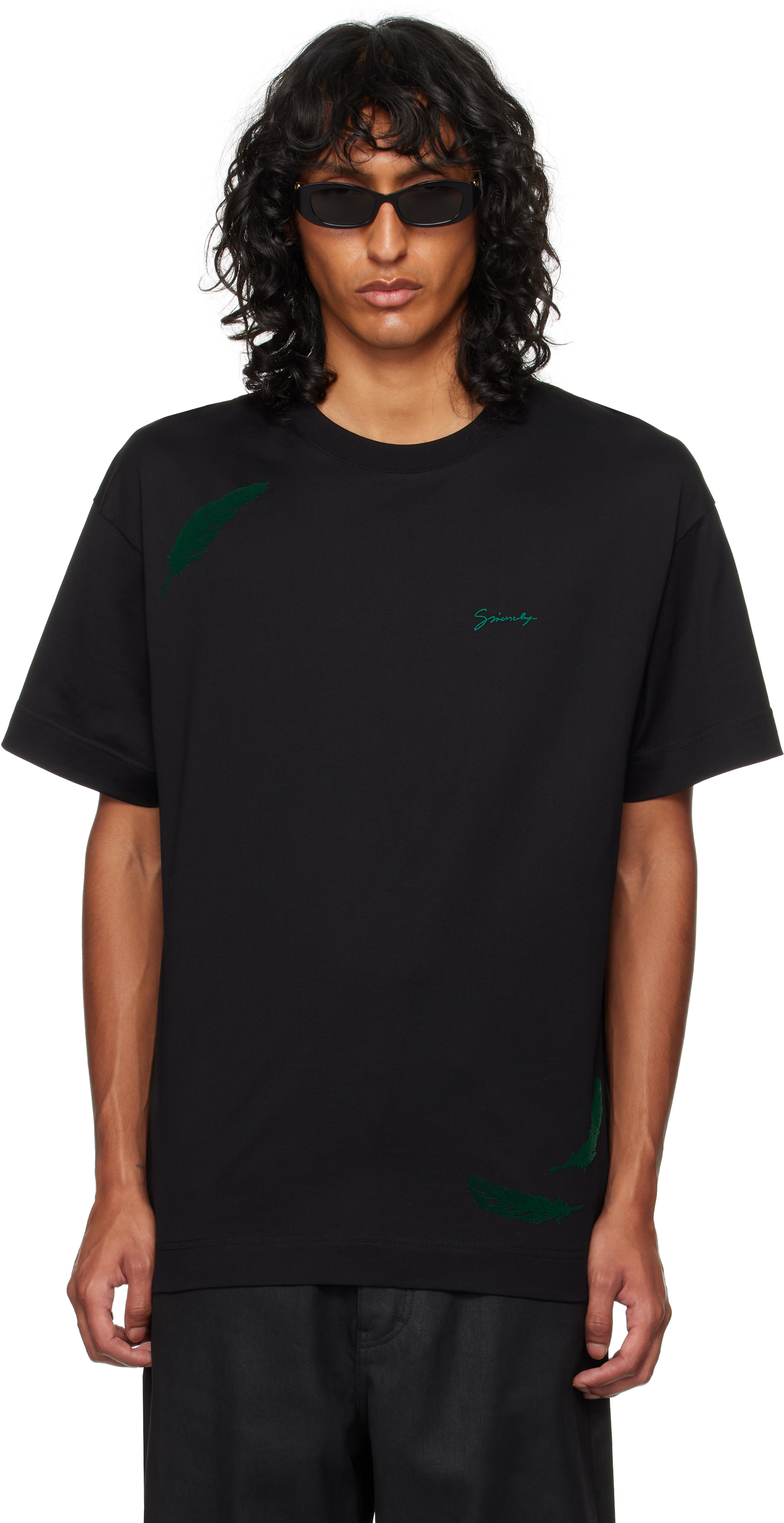 【関税込み】Givenchy ブラック Hubert Objects プリントTシャツ T-shirt in cotton with Hubert objects print in - black