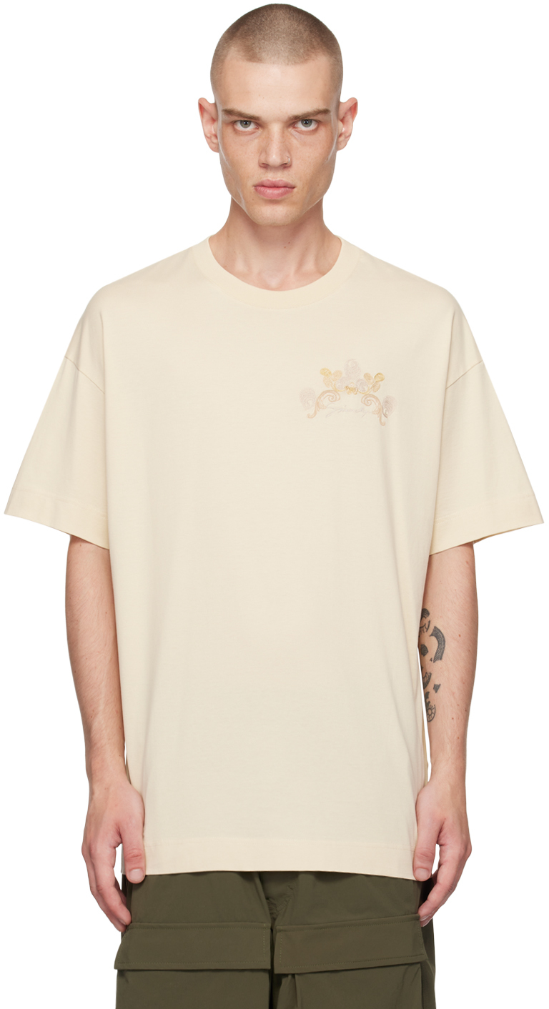 Shop Givenchy Beige Baroque T-shirt In 267-clay