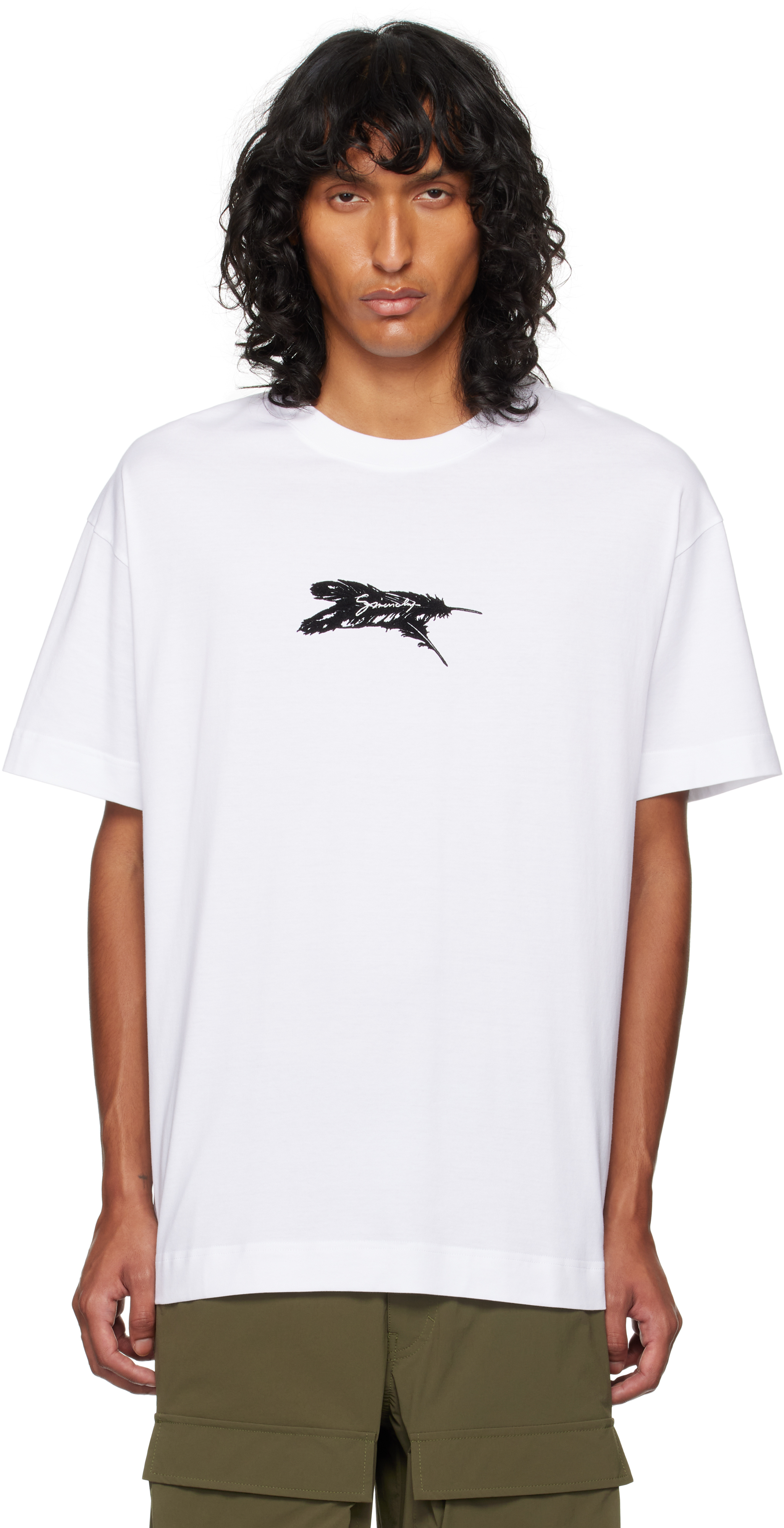 【関税込み】Givenchy ホワイト Givenchy Feathers Tシャツ Givenchyのホワイト Givenchy Feathers Tシャツがセール中