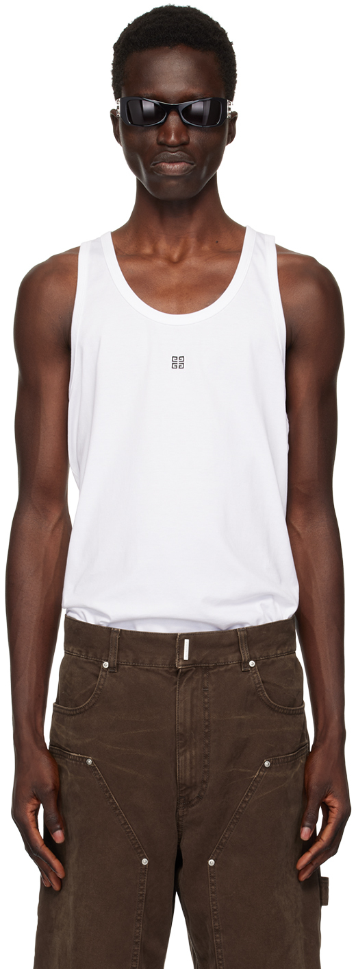 White 4G Tank Top