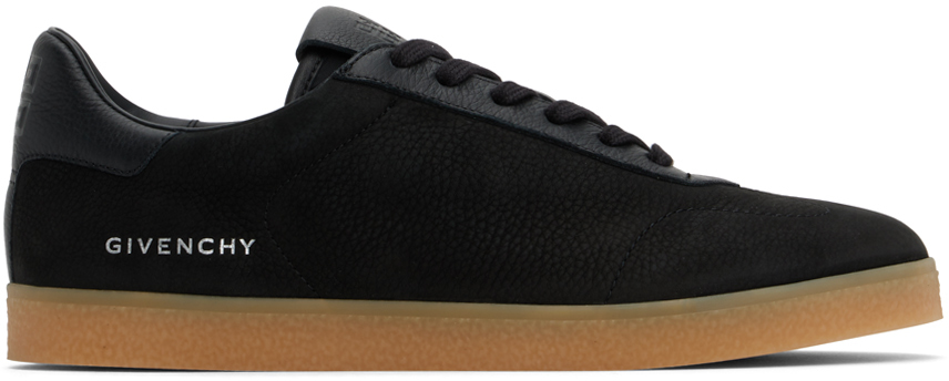 Shop Givenchy Black Town Sneakers In 001-black