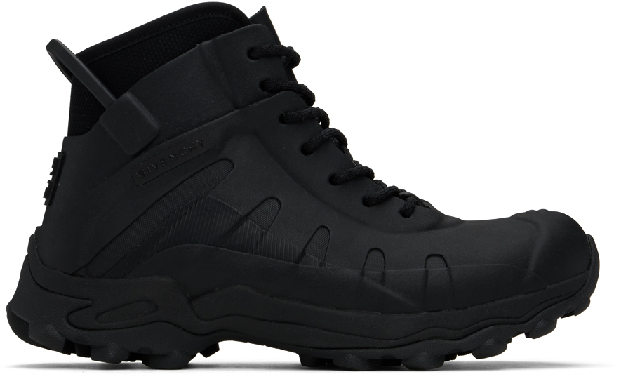 Shop Givenchy Black Bogs Edition Boots In 001-black