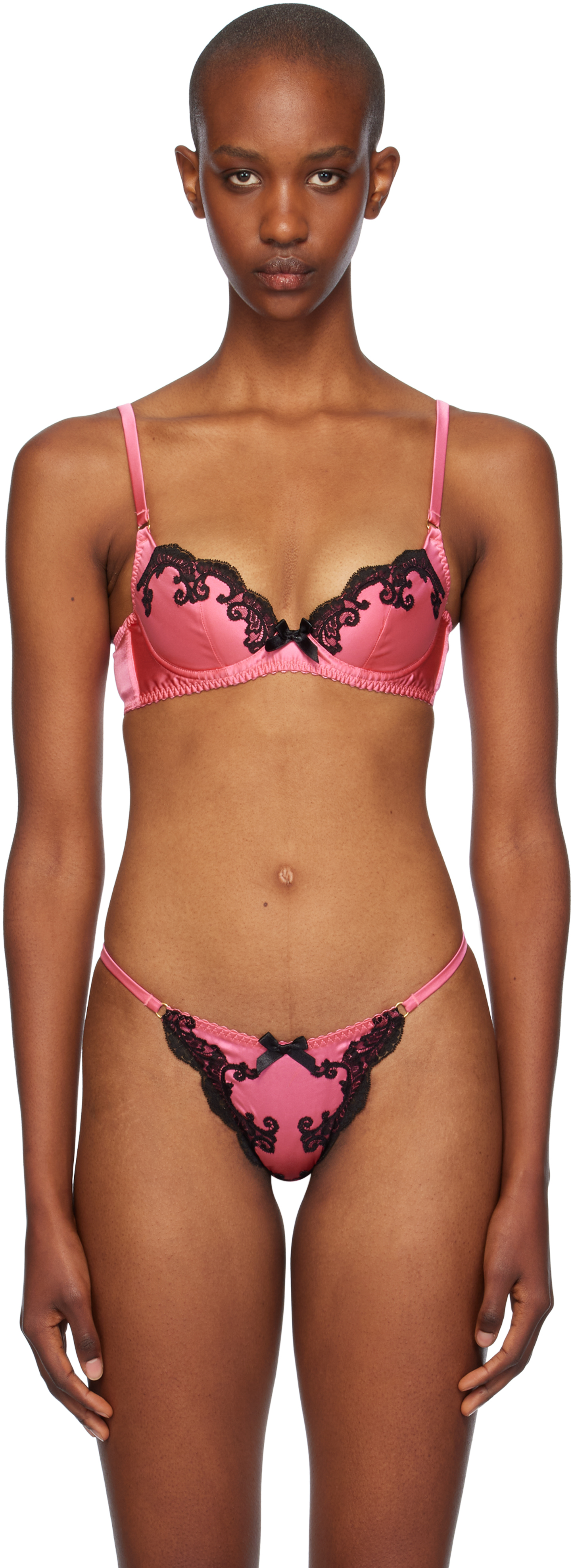 Pink & Black Molly Bra