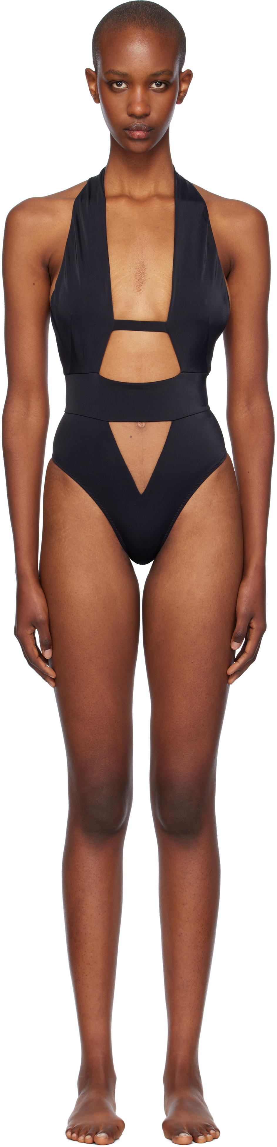 Shop Agent Provocateur Black Anja Swimsuit In 001 Black