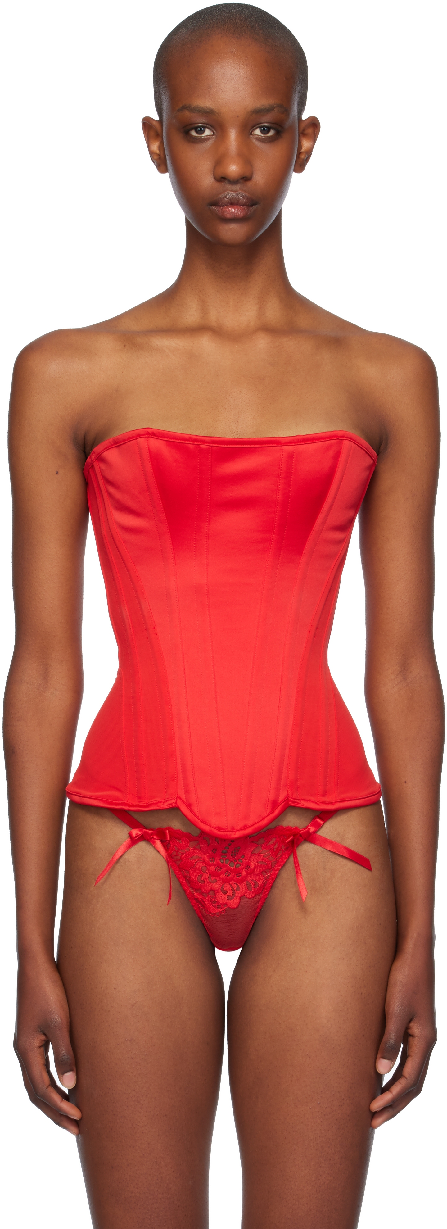 Shop Agent Provocateur Red Scarlie Corset In 600600 Red