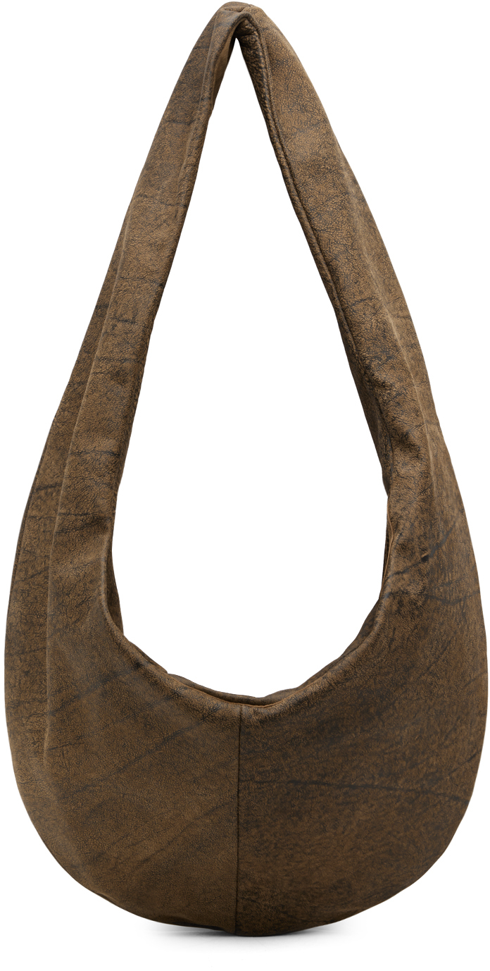 Gabriela Coll Garments: Brown No.250 Crossed Leather Bag | SSENSE