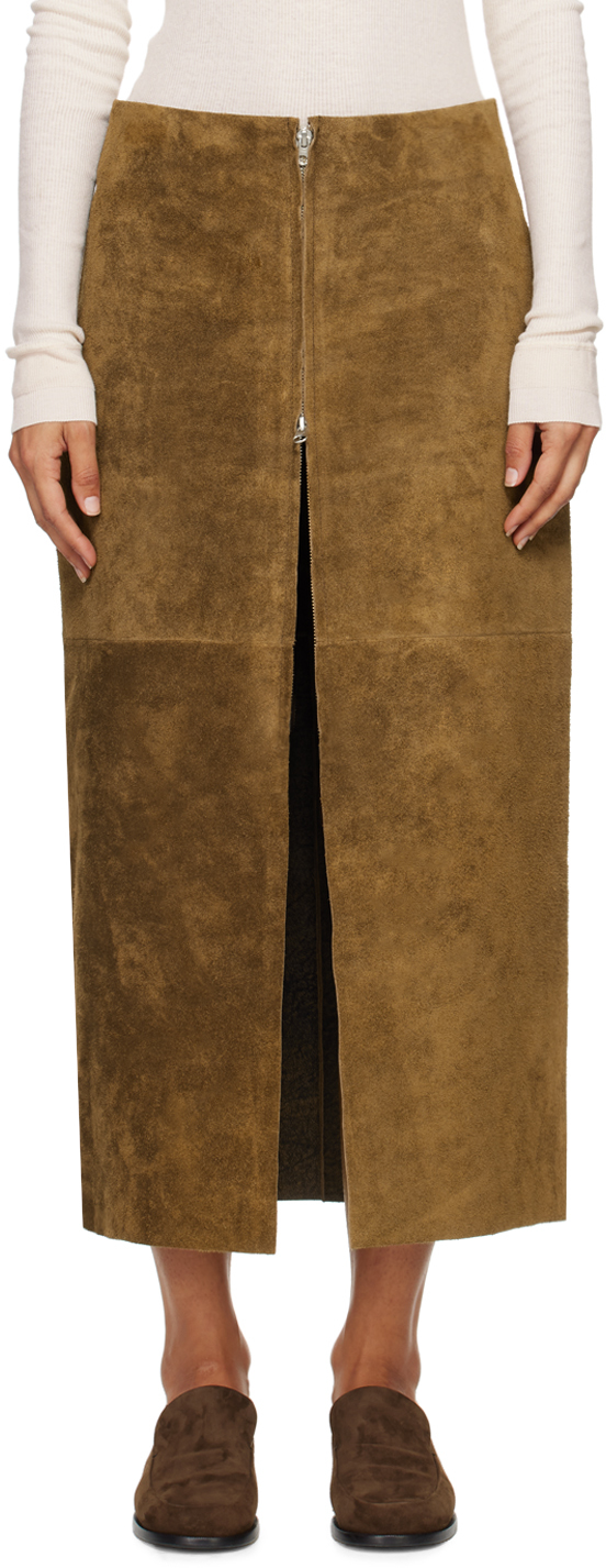 Brown No.296 Midi Skirt