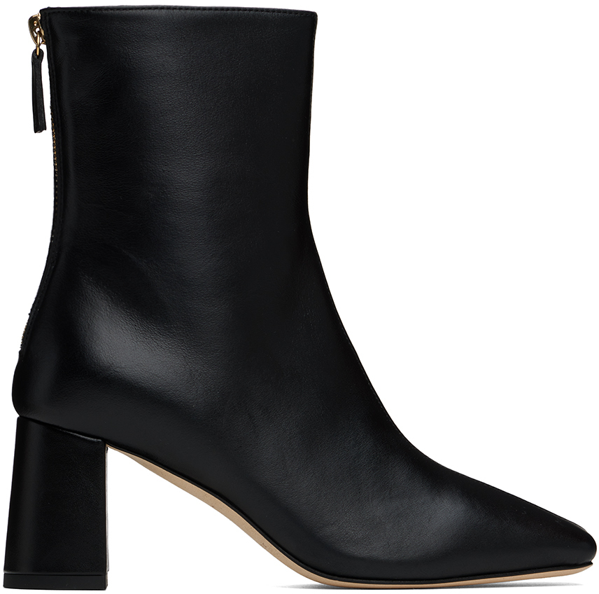 【関税込み】Dear Frances ブラック Cube ブーツ Dear Frances: Black Cube Boots | SSENSE