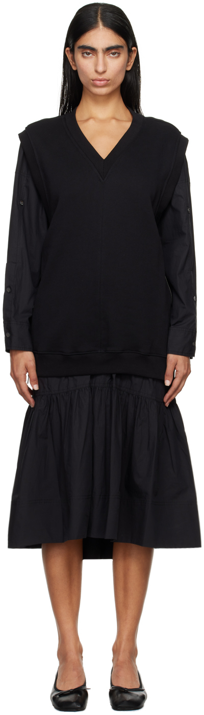 【3.1 Phillip Lim】サテンスカート付きフーディーコンボドレス 3.1 Phillip Lim(3.1 フィリップ リム)｜ASYMMETRIC ドレープ