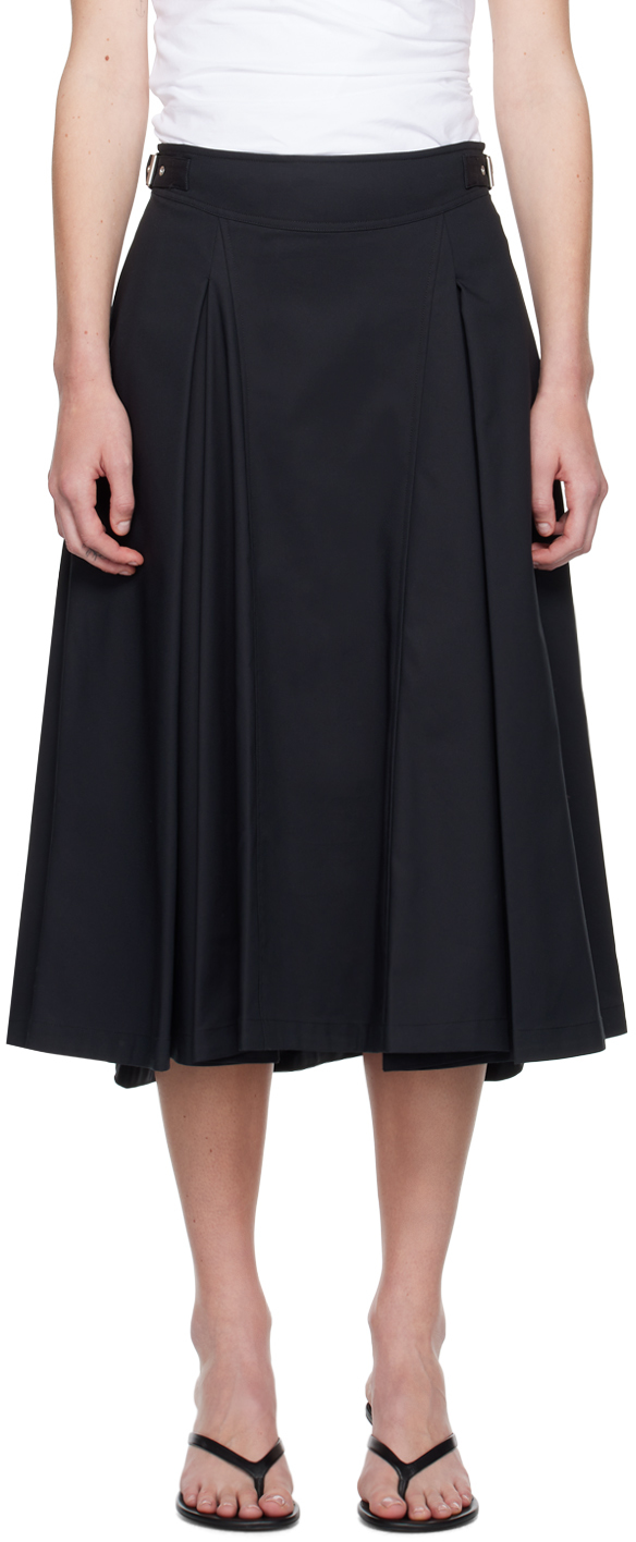 3.1 Phillip Lim: Black Box Pleat Midi Skirt | SSENSE