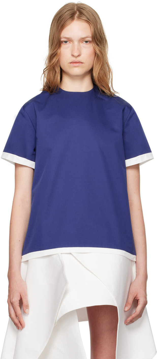 SSENSE Exclusive Navy Heavy Twill T-shirt