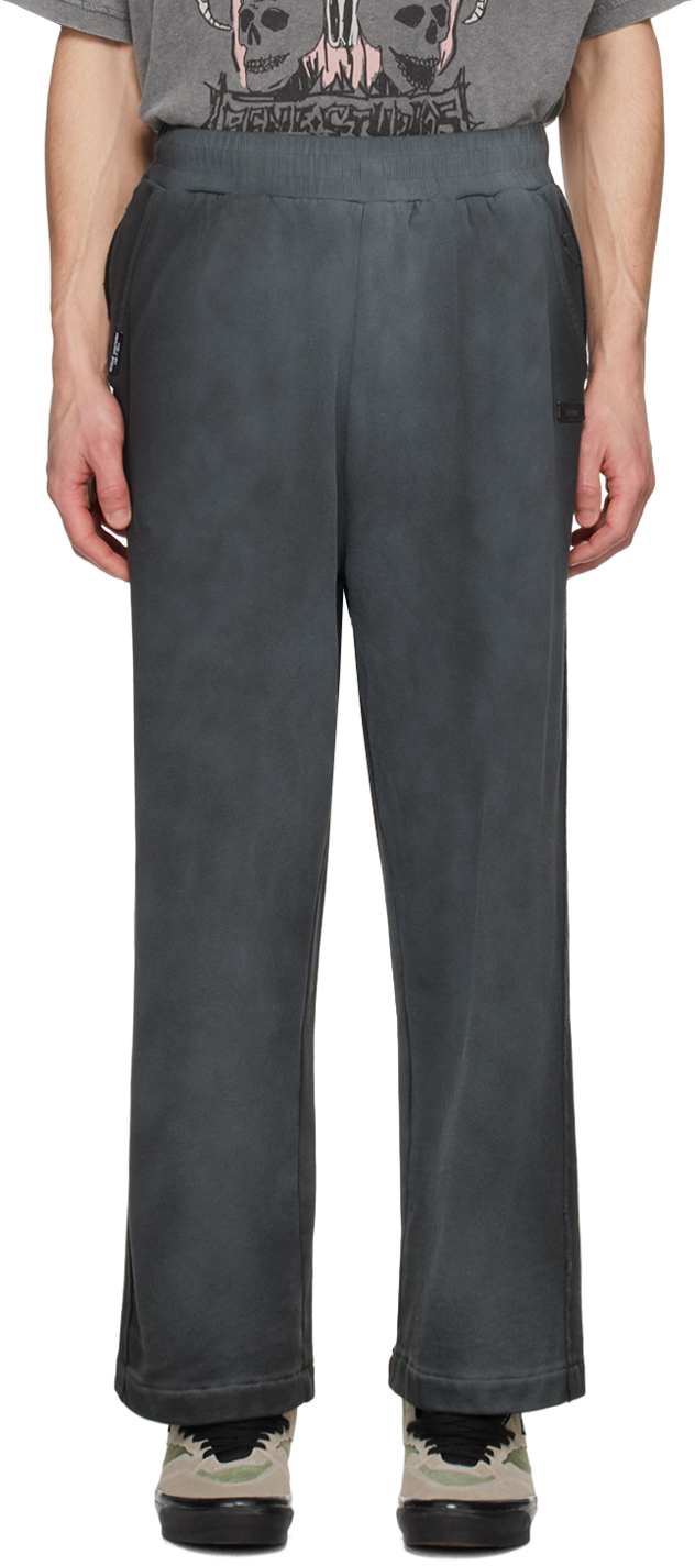 Izzue Wide-leg Track Pants In Grey