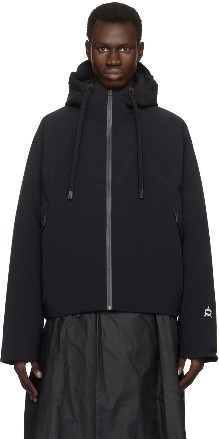 A. A. Spectrum Black Villars Padded Jacket