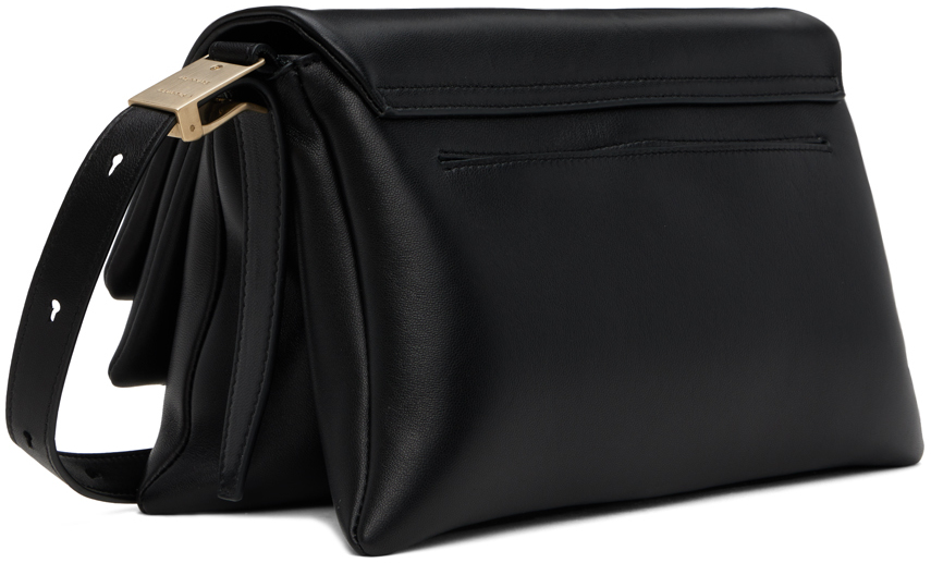 Proenza Schouler City Leather Shoulder Bag In 001 Black