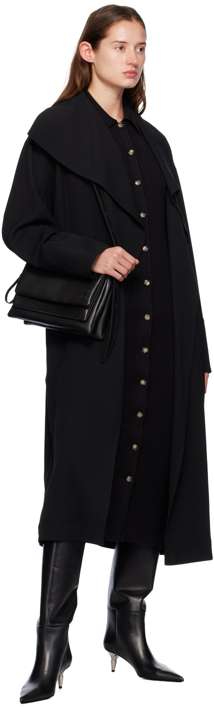 Proenza Schouler City Leather Shoulder Bag In 001 Black