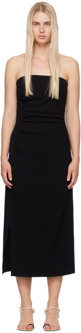 Black Shira Midi Dress