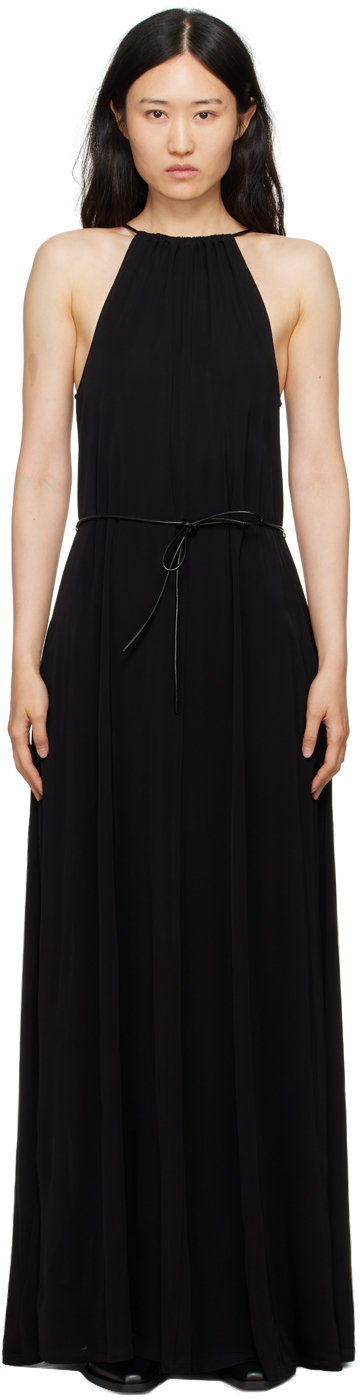 Shop Proenza Schouler Black  White Label Lenny Maxi Dress In 001 Black