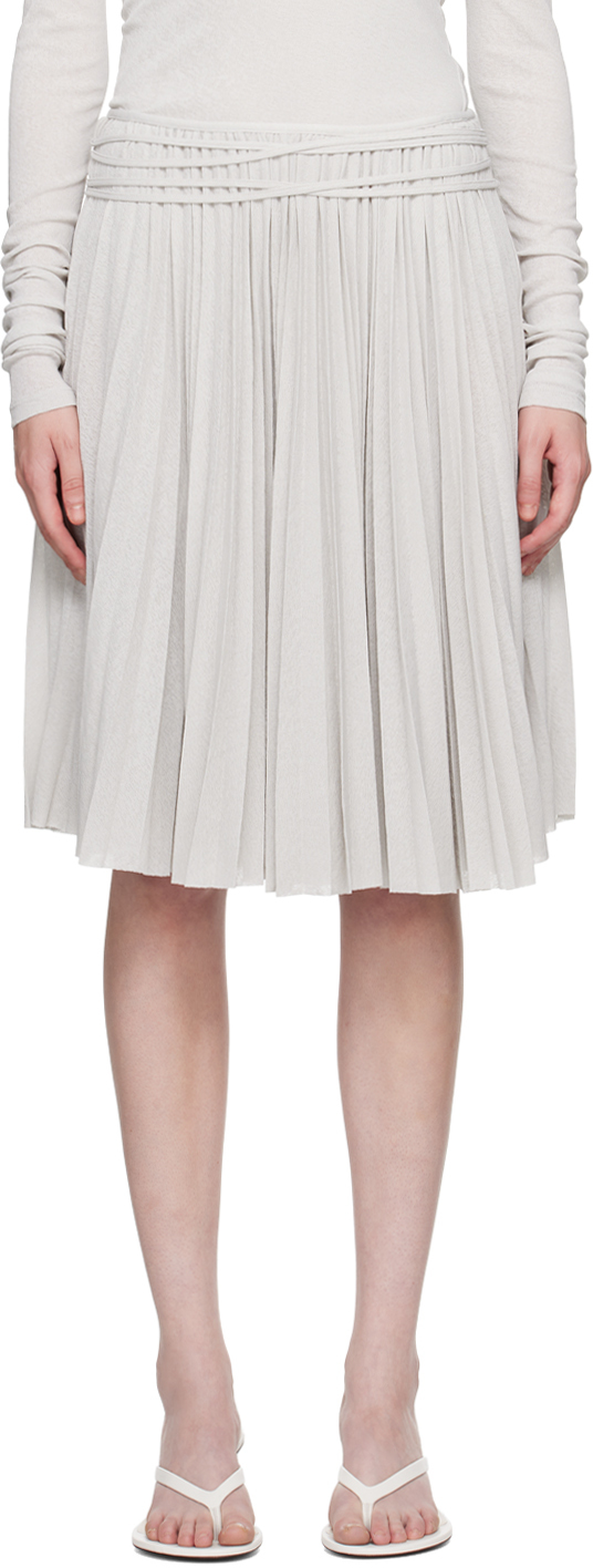 Gray Margo Midi Skirt