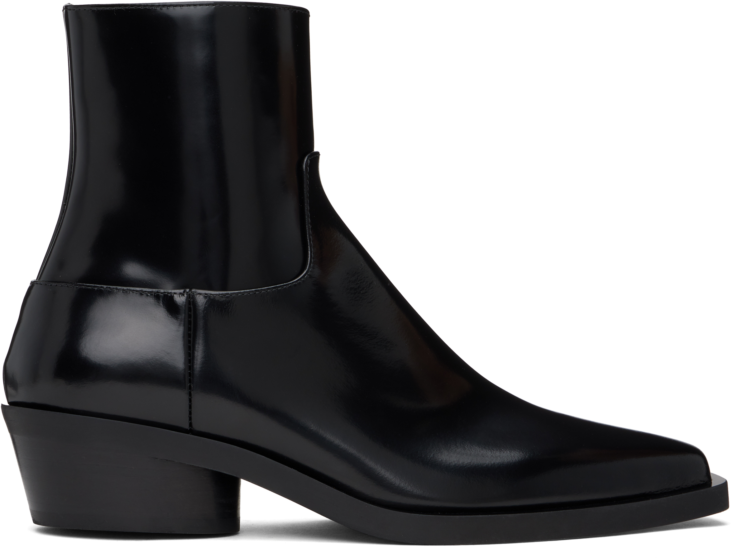 Black Bronco Ankle Boots