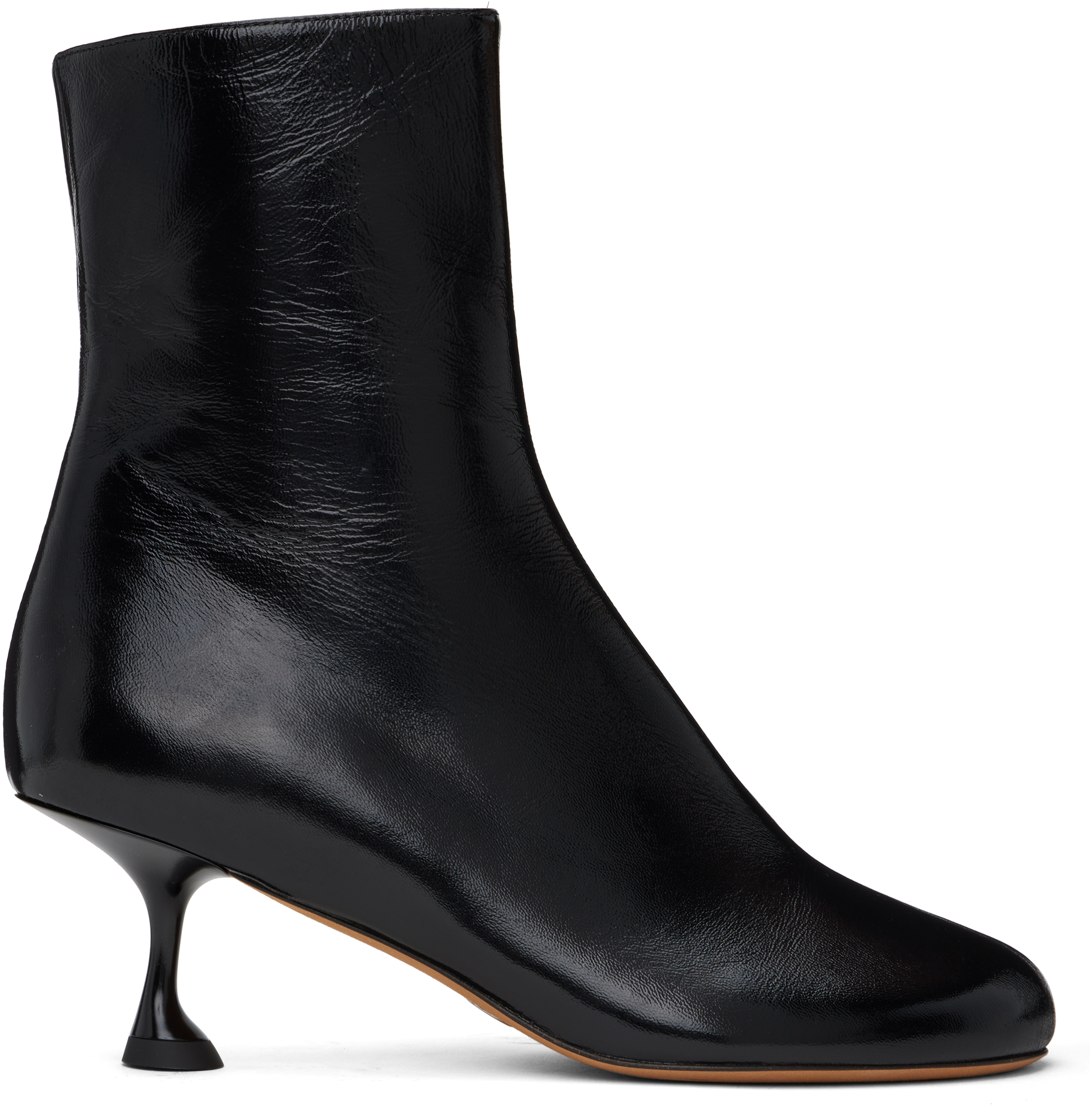 Proenza Schouler 65mm Tee Leather Ankle Boots In 20010 Black